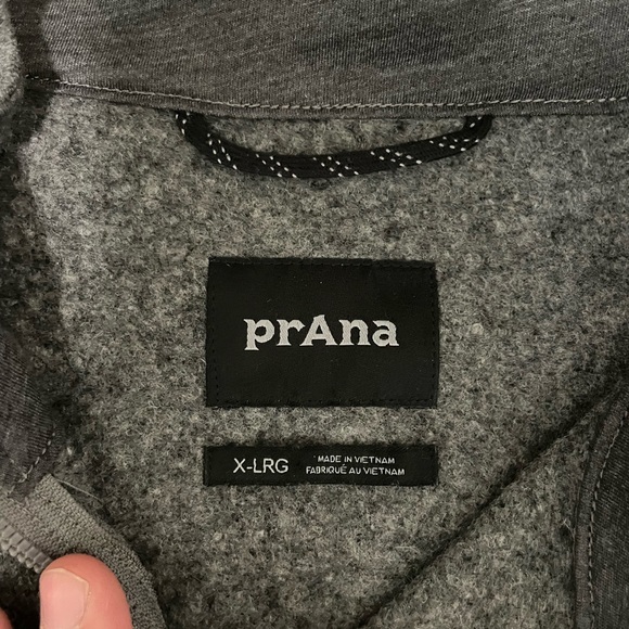 PrAna Men's Quarter Zip Wool Pullover - Picture 2 of 6